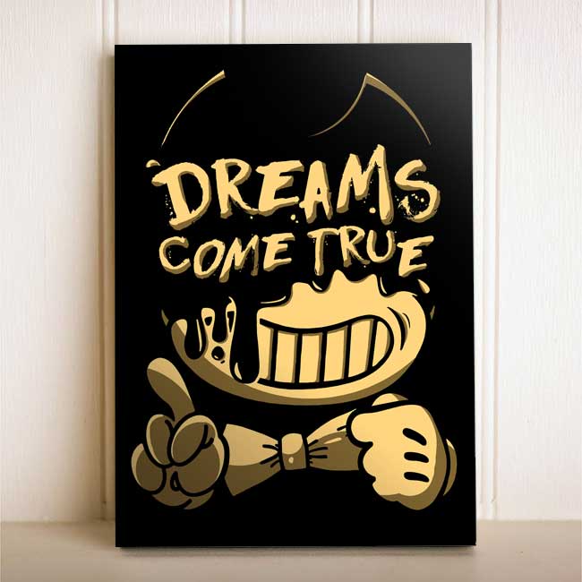 Placa Decorativa Jogo Bendy and the Ink Machine