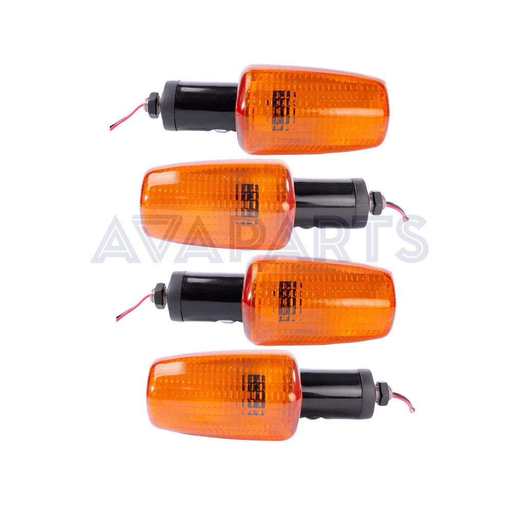 KIT 4 Pisca Seta Titan Fan 125  / 150 CB 250 Bros 160 XRE 160 /190 Laranja