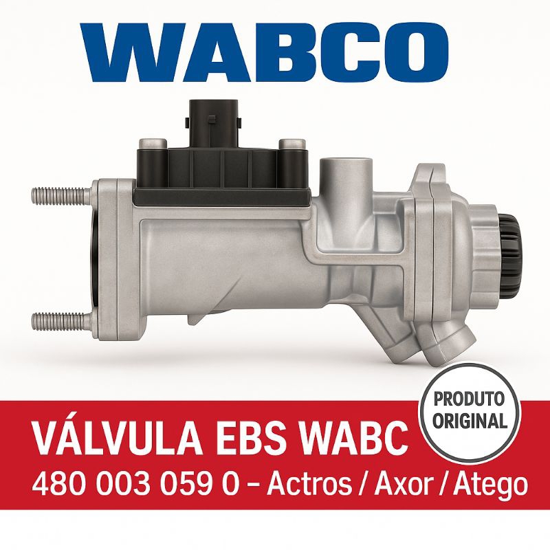 Válvula EBS Wabco 4800030590 – Mercedes-Benz Actros Axor Atego Caminhão