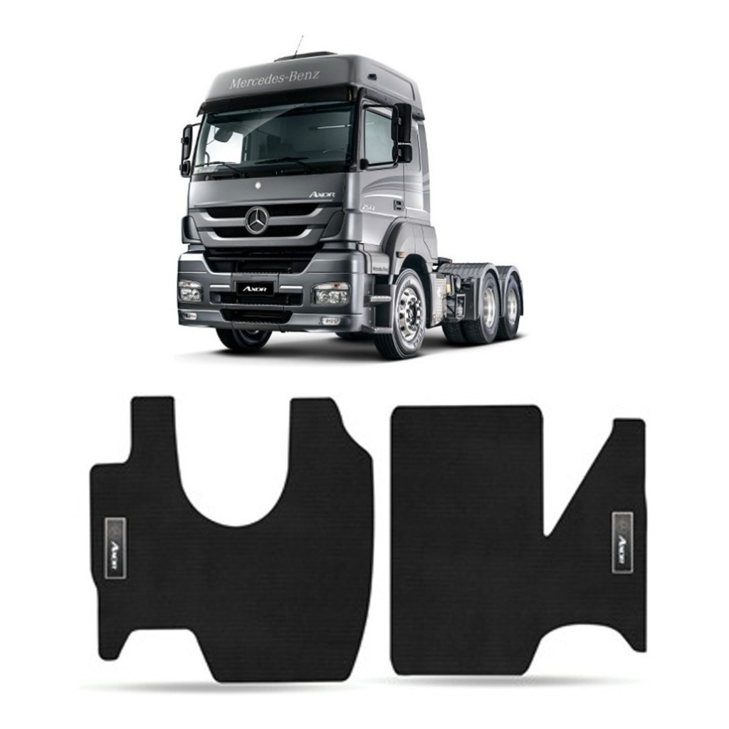 Tapete Caminhão 1 Peça específico Mercedes Benz Axor 2014 15 16 17 18 19 2020 PVC