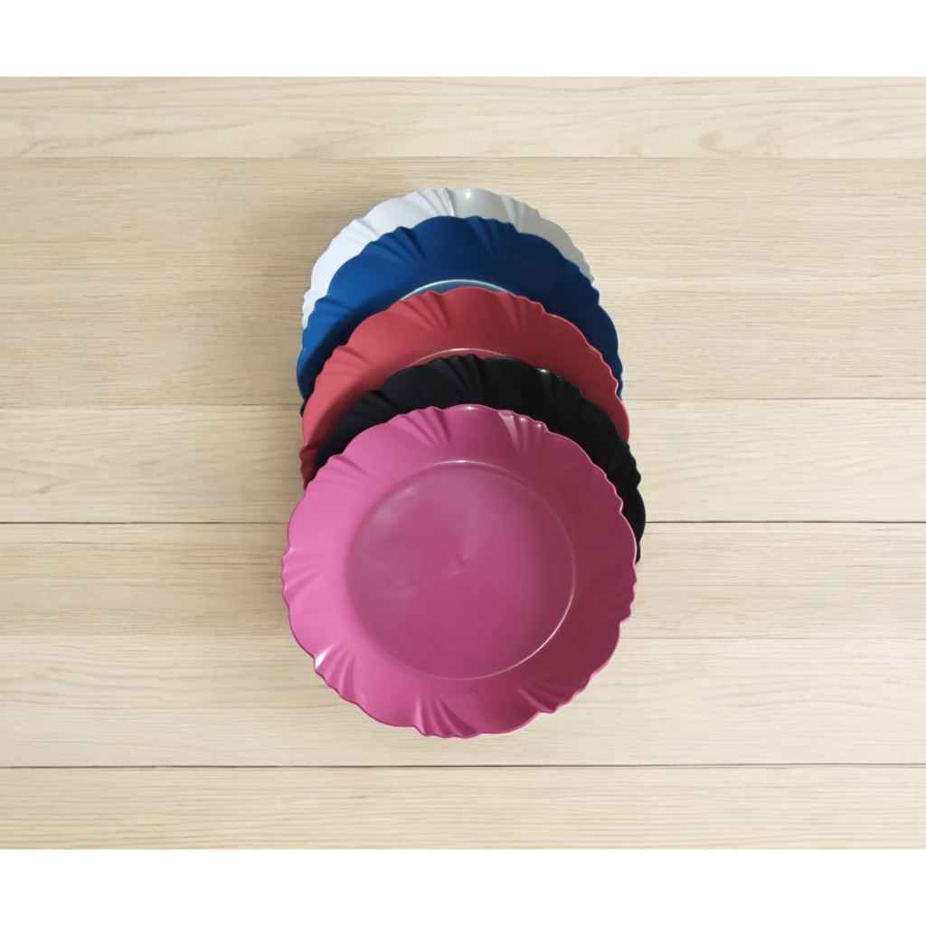 20 Prato de Sobremesa Plástico 17 cm Ideal para Lanches e Festas