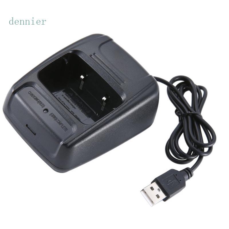 Den USB Desktop Carregador Doca Suporte Para BF666s 777s 888s 999s C1 Dois Sentidos Interfone Luz Indicador