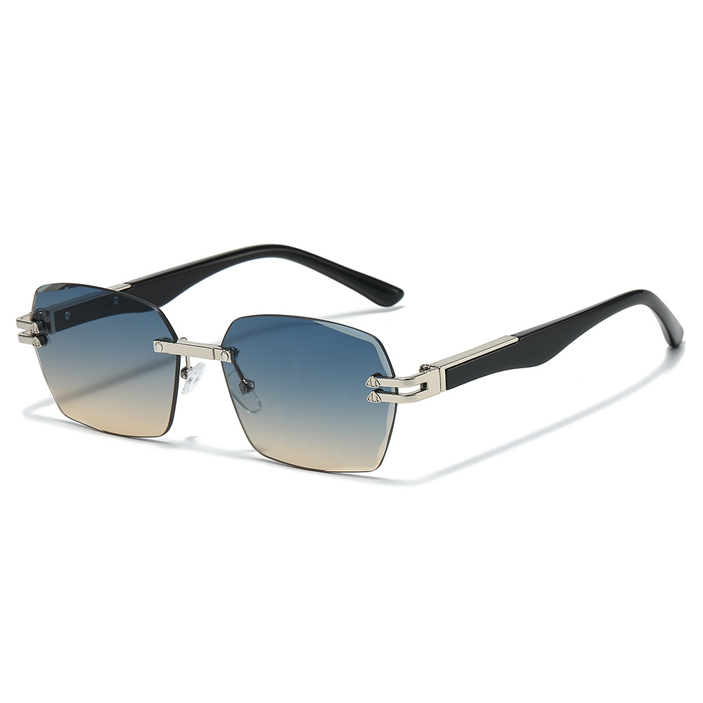 Óculos De Sol Quadrados De Designer De Luxo Para Homens E Mulheres Uv400 Coloridos Sem Moldura Da Moda