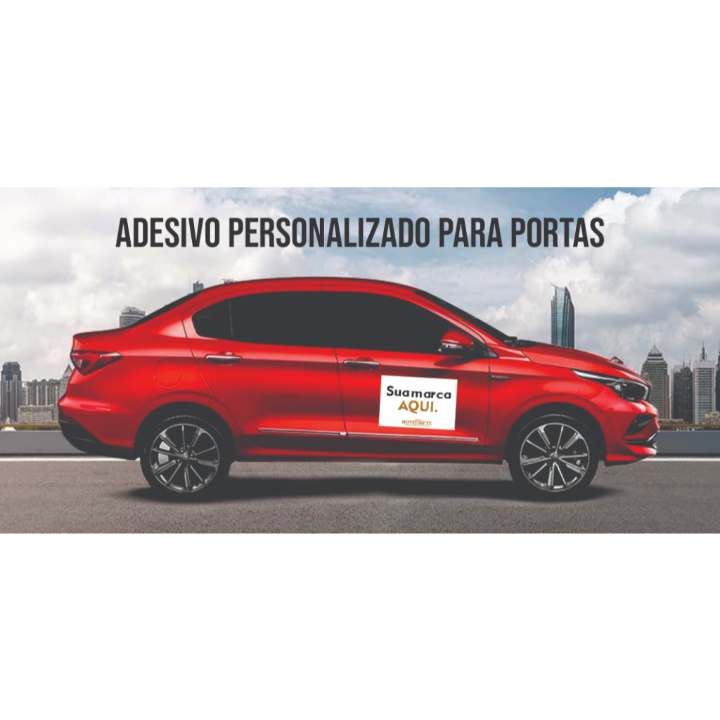 Adesivo Vinil Personalizado Porta Lateral Carro tamanho personalizado o par