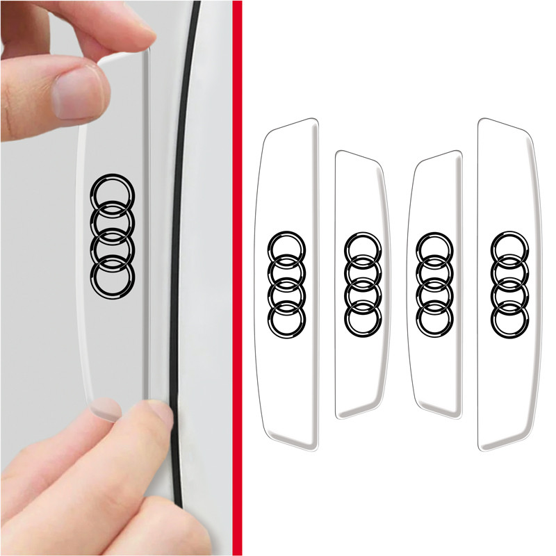 Protetor Lateral Porta Carro 3D Transparente Audi