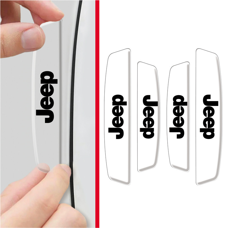 Protetor Lateral Porta Carro 3D Transparente Jeep
