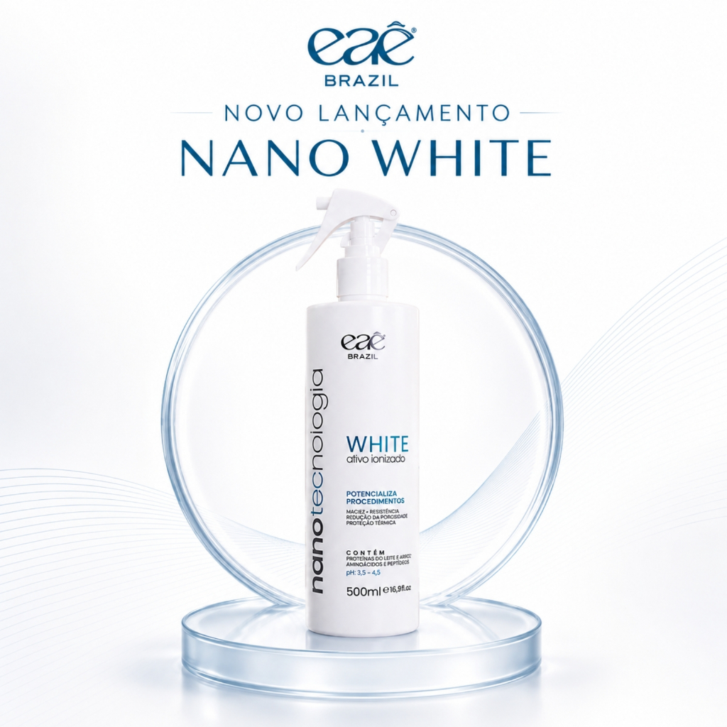 Nanotecnologia Capilar White EAE Brazil 500ml Ativo Ionizado para Todos os Tipos de Cabelo