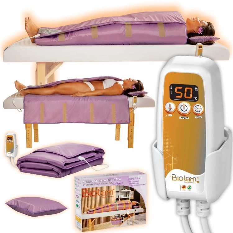 Manta Térmica Estética Corpo Inteiro Digital com Infrared Bivolt Automático Bio Term