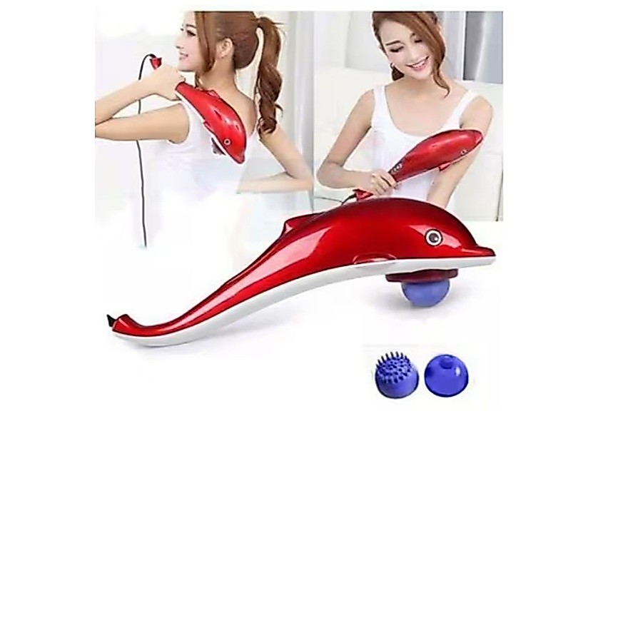 Massageador Elétrico Corporal Golfinho Infrared 110v (VERMELHO)