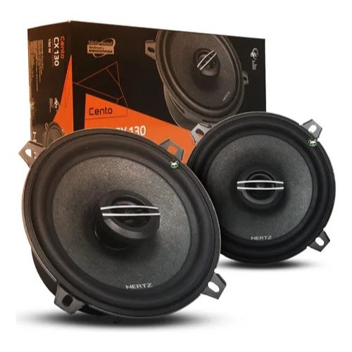 Alto Falante 5 Polega Hertz Cento Cx130 Coaxial 100w Rms Par Preto