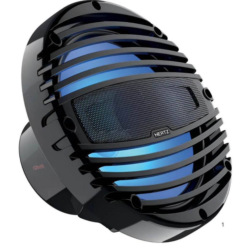 Alto Falante Marinizado Hertz 8 Coaxial Preto Hmx8 Ld-c Led