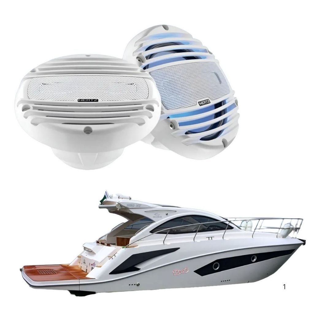 Alto Falante Marítimo Hertz 8 Coaxial Hmx8 Marinizado Led