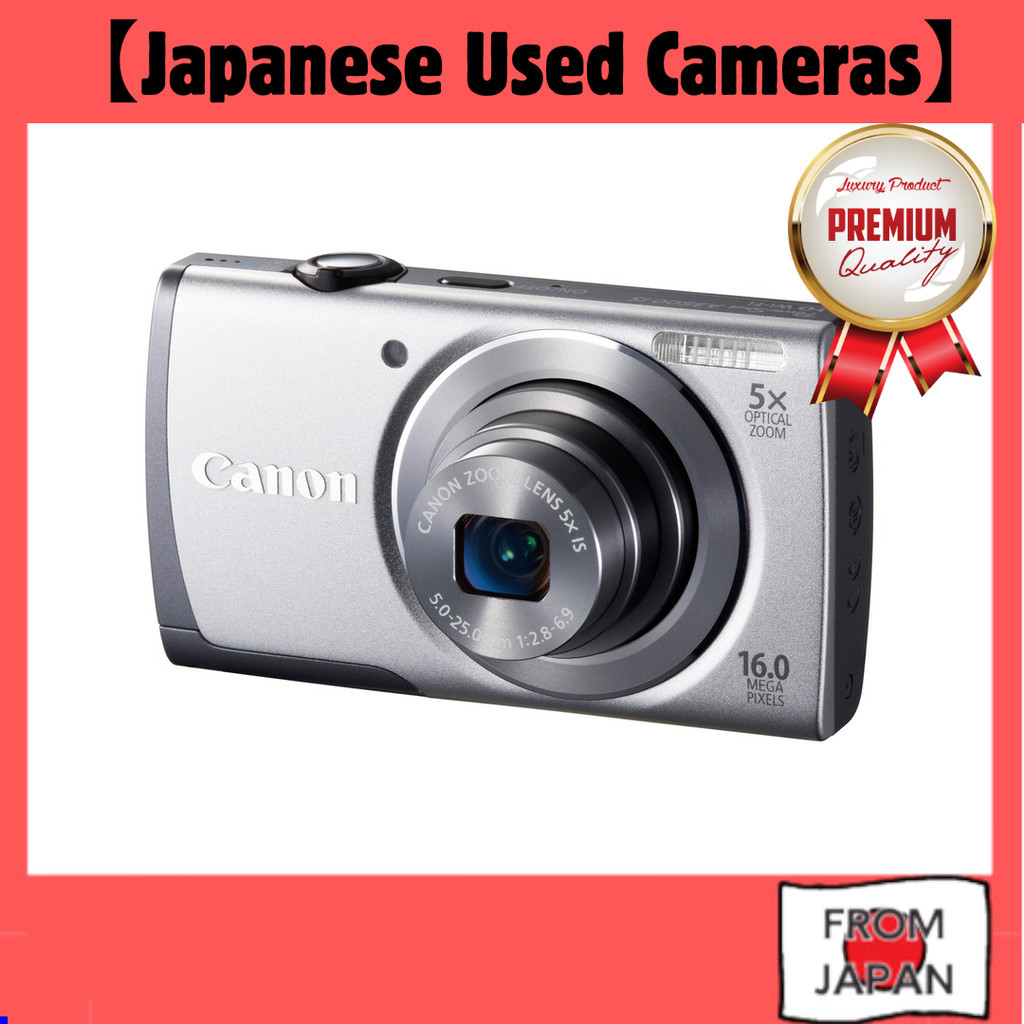 Canon Digital Camera PowerShot A3500 IS (Silver) Wide Angle 28mm 5x Optical Zoom PSA3500IS (SL) Wide/Standard Prime...