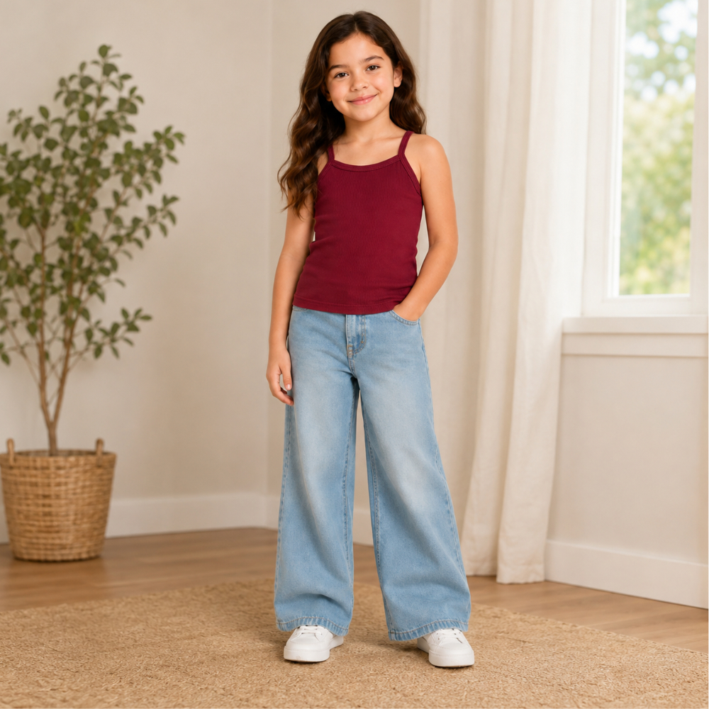 Kit 3 Blusas de Alcinha Infantil Menina de 1 ao 10 Anos