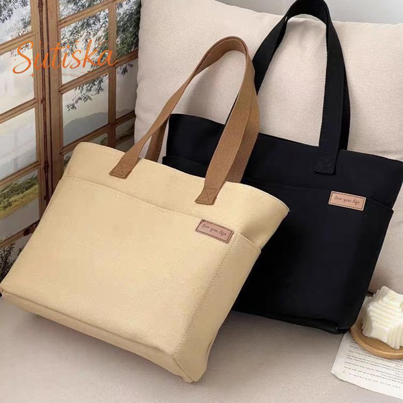 sutiska Novas Sacolas De Lona Para Mulheres Grande Capacidade Bolsa De Ombro Único Estudante Classe Transporte Senhoras