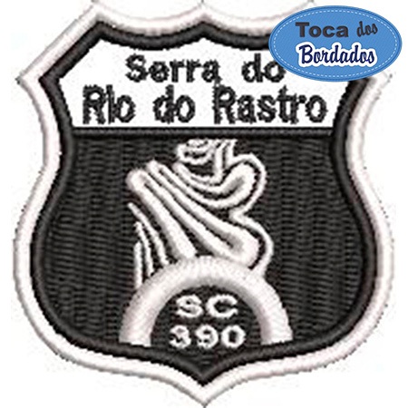 Mini Patch Bordado Serra do Rio do Rastro SC390 - 5x4,5 cm Cód.2024 - Rotas e Estradas