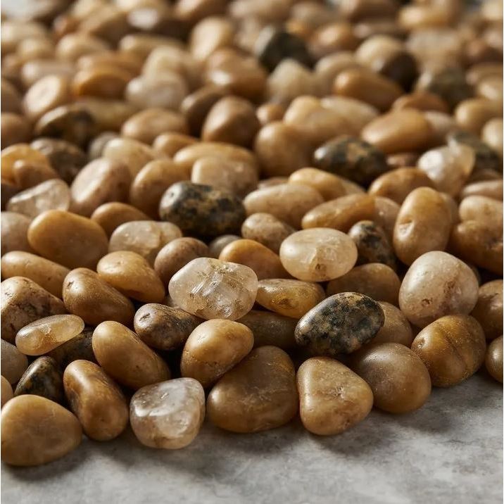 Pedra decorativa de Seixo De Rio tamanho Mini 2kg Para Jardins e decoração
