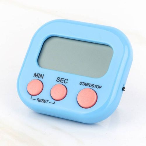 Mini relógio digital cozinha sortido TOP RIO visor números grandes suporte retrátil plástico