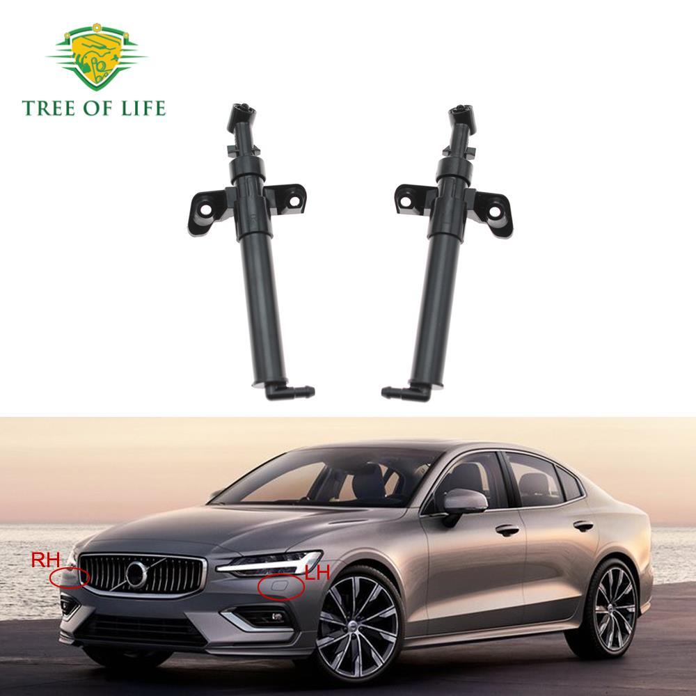 Para VOLVO S60L 2014 2015 2016 2017 2018 2019 2020 Farol Dianteiro Lavadora Bico Atuador Bomba Limpeza Jato De Spray Águ
