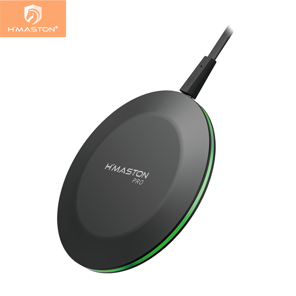 H'maston YS-28 Carregador Turbo Wireless Qi 20w Sem Fio Indução Para Celular Rápido LED