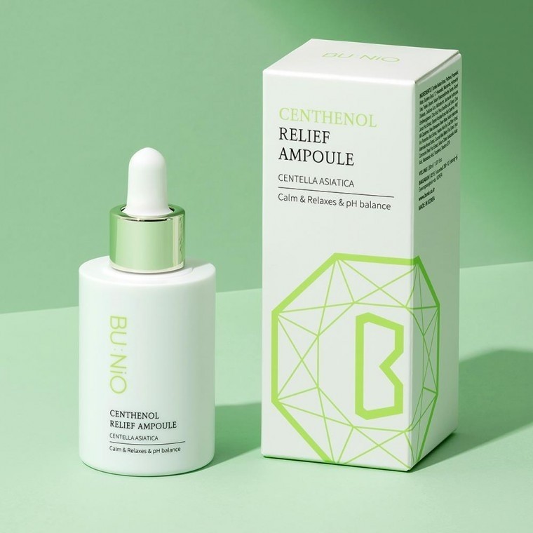 Cosméticos Coreanos [Bu Nio] Centenolif Ampola 30ml Estimulador De Tom Lácteo Ultra-Calmante Para Cima Da Pele