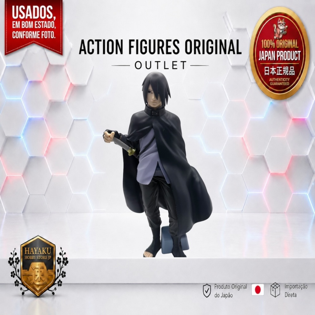 Banpresto Boruto: Naruto Next Generations – Sasuke Uchiha: Vibration Stars (EDIÇÃO ORIGINAL JAPONESA)