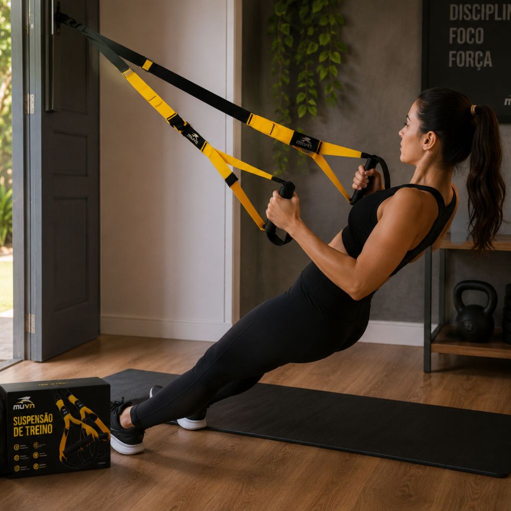 Fita De Suspensão Trx Fitness Musculação Academia Calistenia Exercicios Funcional Ntk Equipamento Treino Leve Portátil