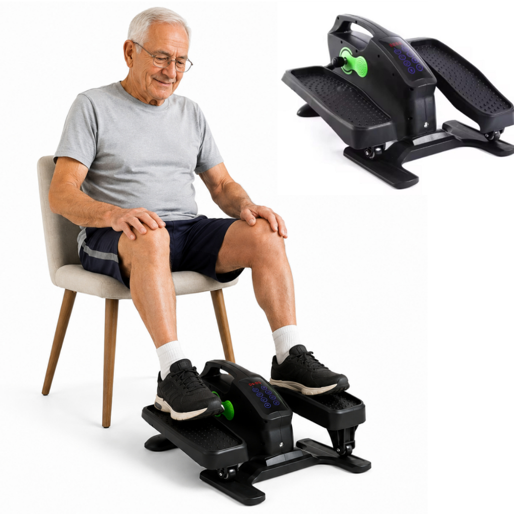 Mini Elíptico Elétrico Portátil Fisioterapia Idosos Reabilitação Simulador Caminhada