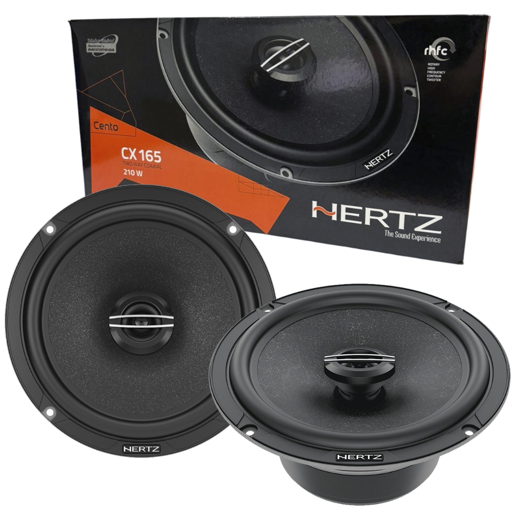 Kit Coaxial Hertz Cx 165 6 Polegadas 140w Rms Italiano Alto Falante Linha Cento Cx165