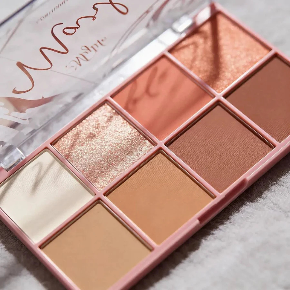 Paleta 8 cores - Contorno, Blush e Iluminador em Gel Marble My Life 3 em 1