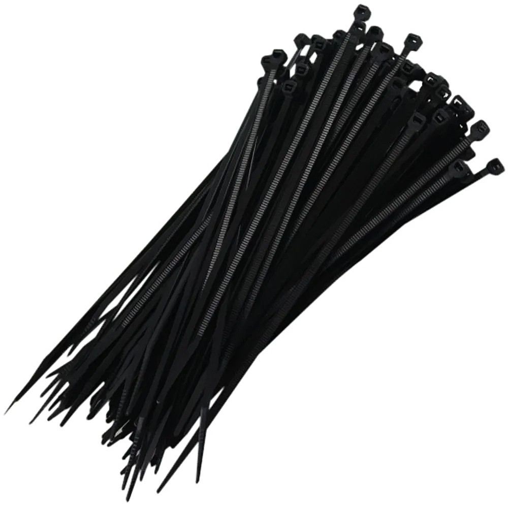 Jogo de 100 Abraçadeira Nylon Enforca Gato Preta 450x4,8mm - Starfer