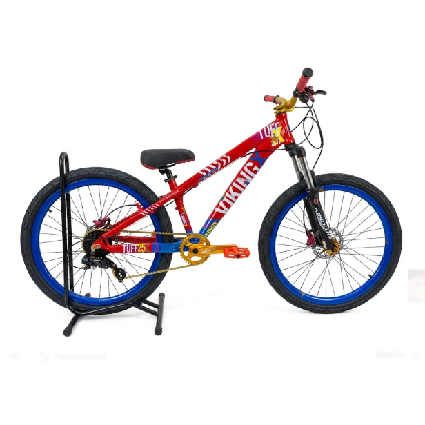 Bicicleta Vikingx Tuff -25 Mulher Maravilha Cubo Barulhento Freio Hidraulico Shimano 8(Wonder Woman)
