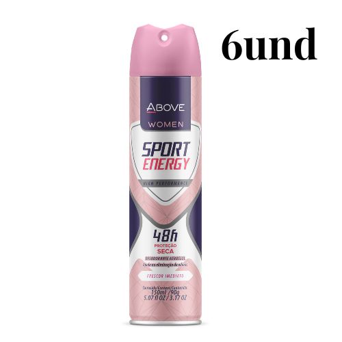 Kit 06 Und Above Woman Sport Energy 150 Ml