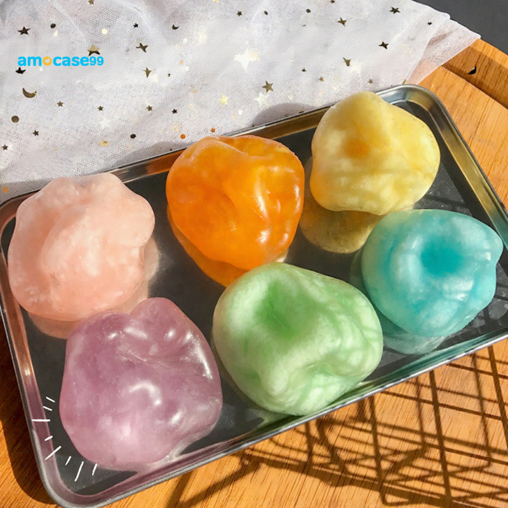 Slow Rebound Stress Ball Fidget Toy Slow-rising Coconut Oil Squeeze Moldable Tpr Reliever with Realistic Texture Portabl