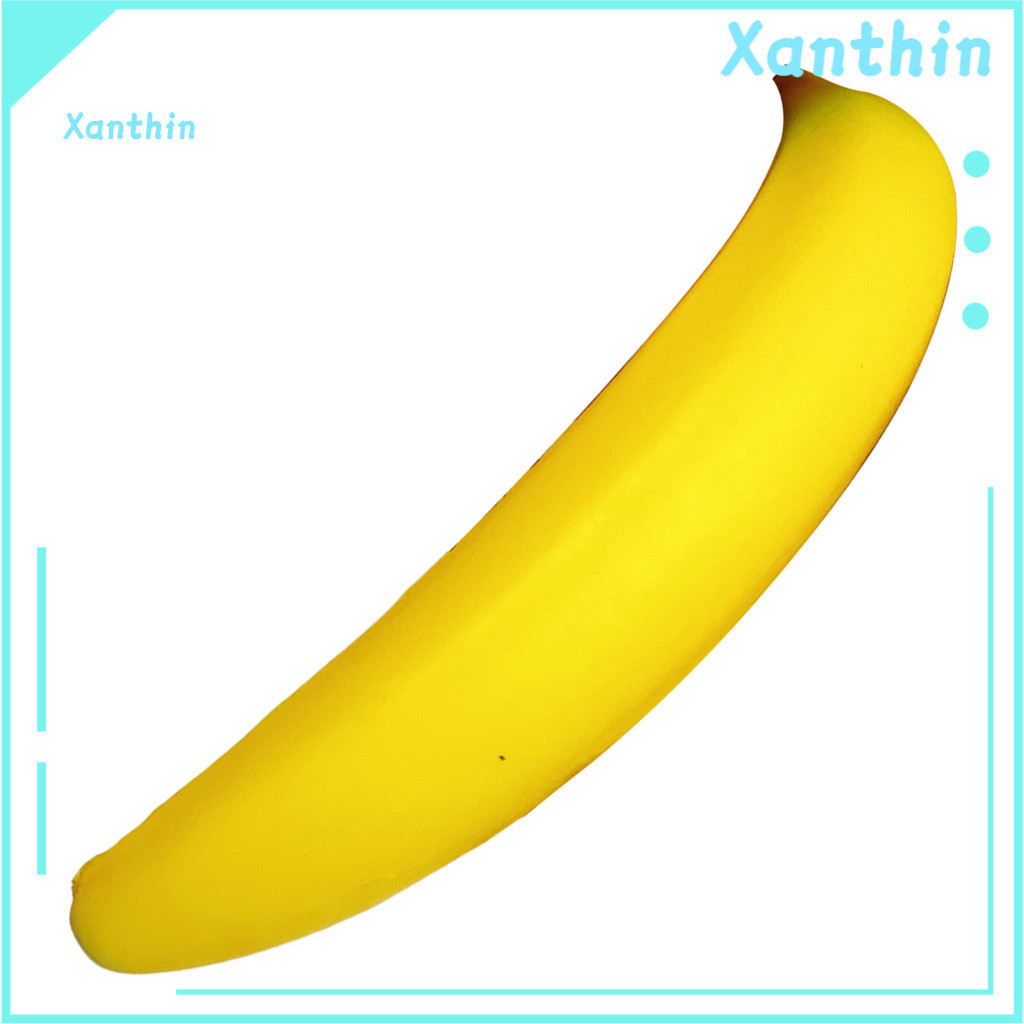 Soft Stress Ball Palm Kneading Toy Slow-rising Realistic Banana Squeeze Tpr Relief Fidget for Kids Adults Portable Anxie