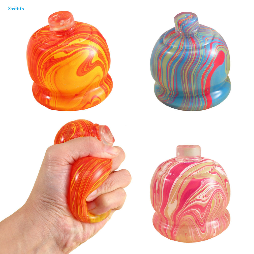 Hand Exercise Ball Cola Bottle Slow-rising Squeeze Toy Soft Tpr Stress Relief Fidget Realistic Drink-shaped Decompressio