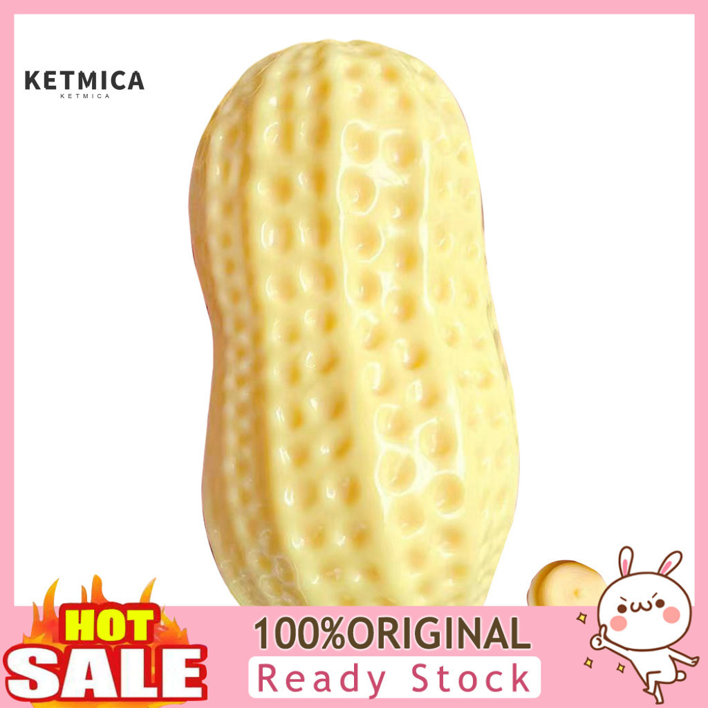 Stress Ball Mental Relaxation Toy Soft Peanut Squeeze with Lid – Slow-rising Tpr Reliever Realistic Food-shaped Fidget