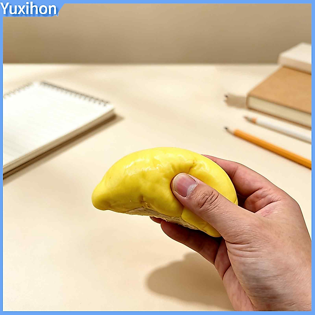 Durian Stress Reliever Kids Adults Balls Realistic Pulp Squeeze Toy – Fake Fidget Relief Relaxation for for Southeast