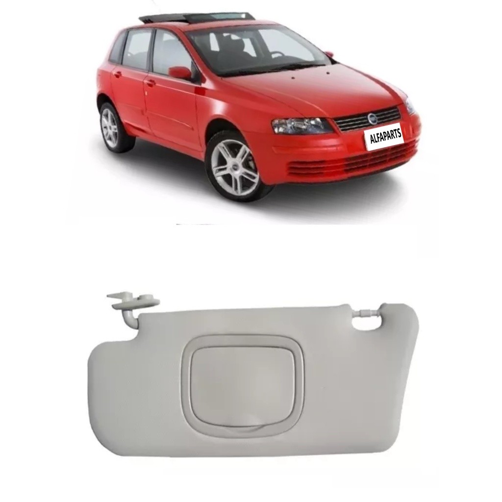 Quebra Sol Com Caixa Espelho Fiat Stilo 2003-2010 Lado Esquerdo