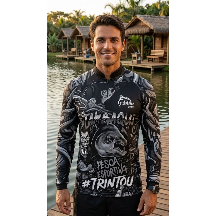 Camisa De Pesca Fisherman Brasil Tambaqui Ceva que sobe