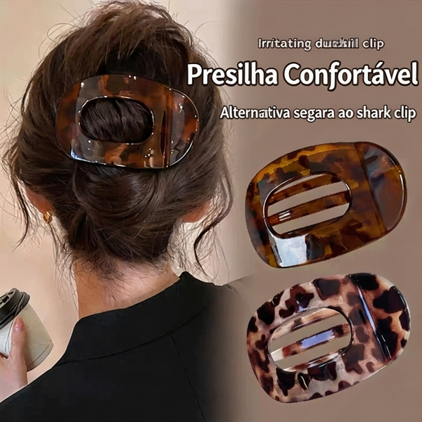 Novo estilo Abalone Grab clip Onçado feminino High-End sentir cabelo plano Duckbill clipe acessórios de cabelo