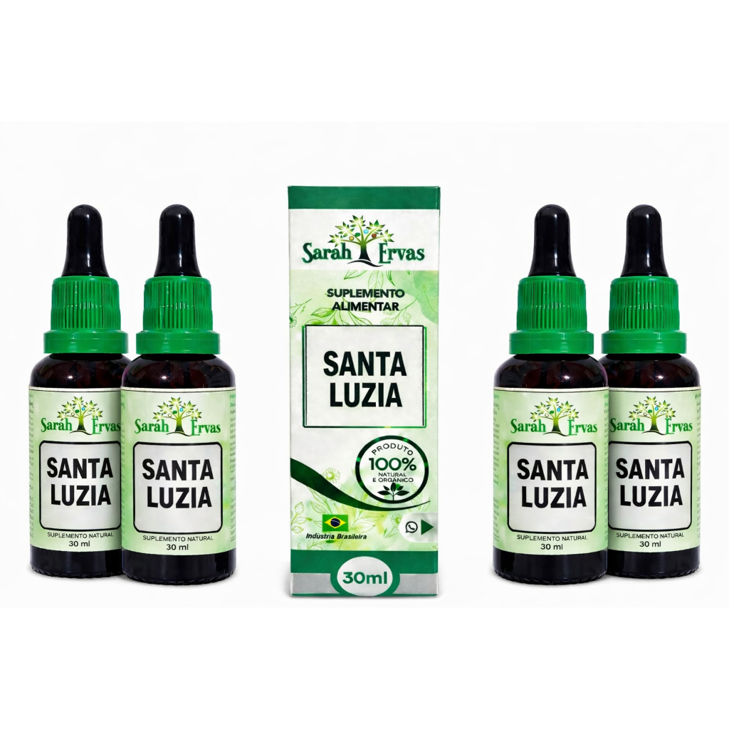 4 EXTRATOS DE ERVA SANTA LUZIA 30 ML (SARAH ERVAS)