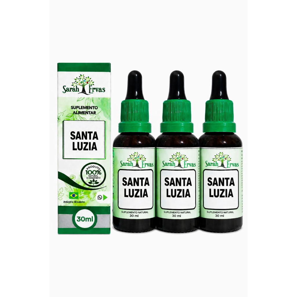 3 EXTRATOS DE ERVA SANTA LUZIA 30 ML (SARAH ERVAS)
