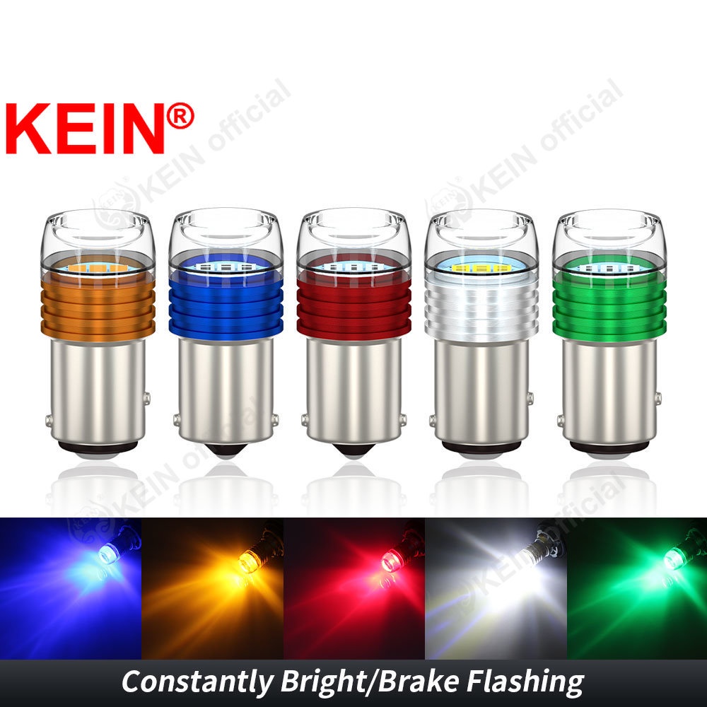 KEIN 2PCS Luz Estroboscópica Flash 1156 LED 1157 BA15S P21W para Carro, Sinalizador, Freio e Parada, Lâmpada para