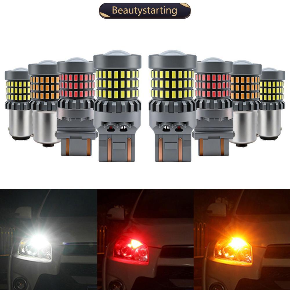 BEAUTYSTARTING 1156/1157/3157/7443 Carro LED Farol Lâmpadas Luzes De Sinal De Freio Lâmpada De Volta Reversa Luz De Corr