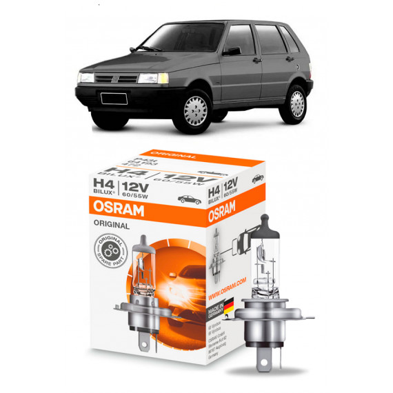 Lampada Farol Uno 1991 1992 1994 1995 1996 1997 1998 1999 2000 2001 2002 2003 H4 Original Osram