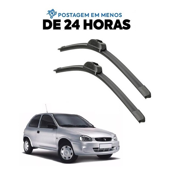 Kit Palheta Limpador Parabrisa Corsa Wind 1994 1995 1996 1997 1998 1999 2000 2001