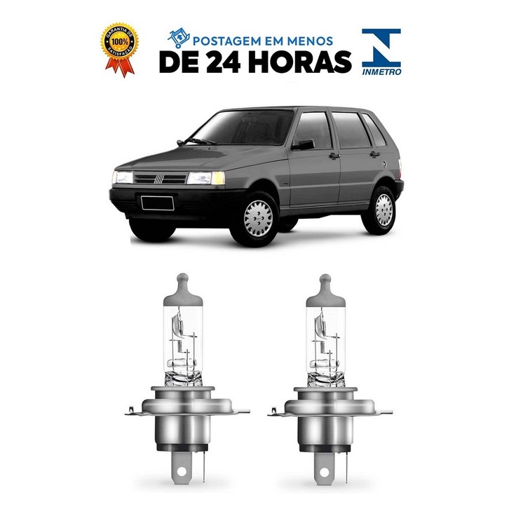 Par Lampada Farol Uno 1991 1992 1994 1995 1996 1997 1998 1999 2000 2001 2002 2003 H4