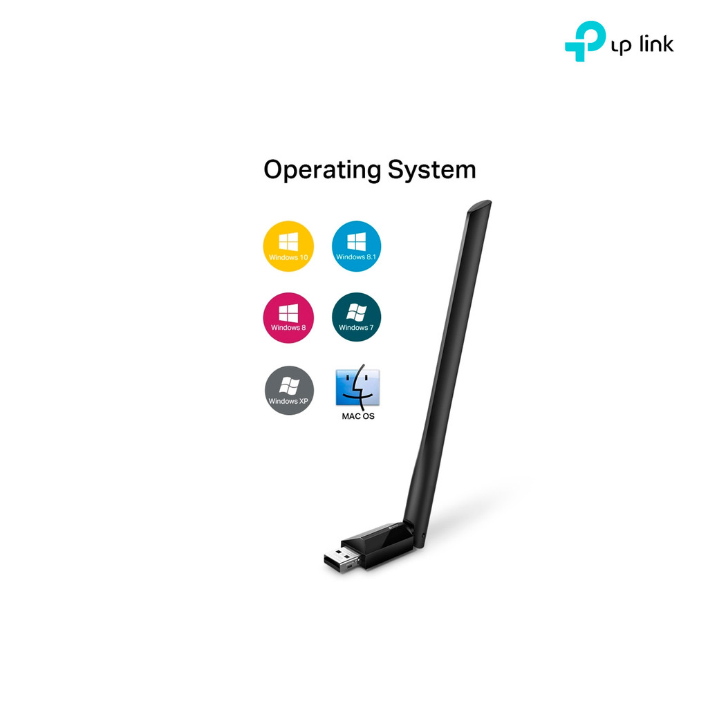 Adaptador Tp-link USB Archer T2U PLUS AC600 Dual Band Extensor de Alcance Speed
