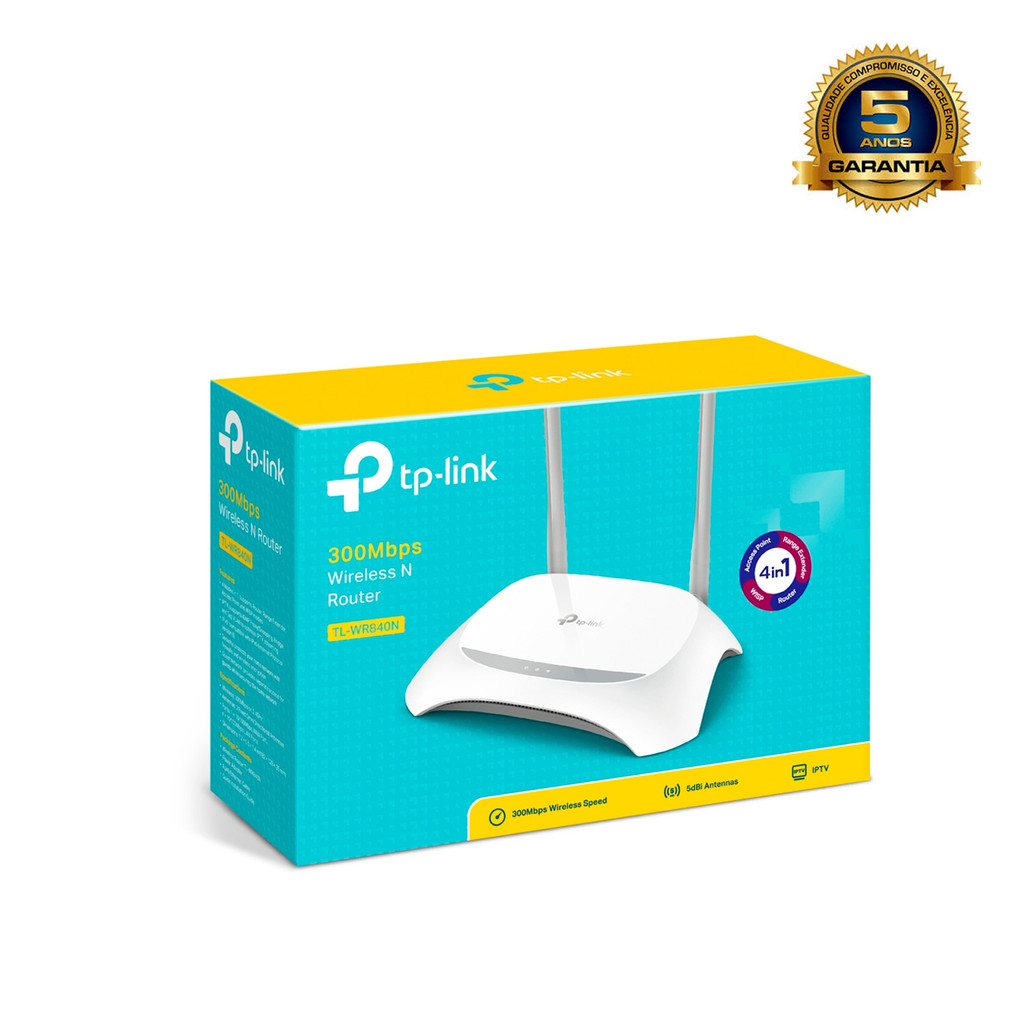 Roteador Acess Point Repetidor Tp-Link TL-WR840N Wireless 300Mbps